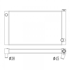 CUSTOM universal radiator 34 inch