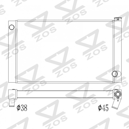 CUSTOM universal radiator 34 inch