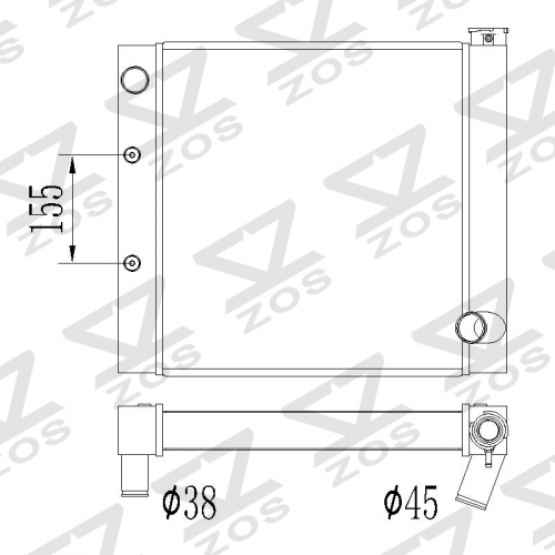 CUSTOM universal radiator 22inch