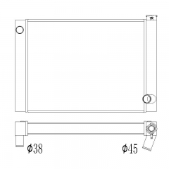 CUSTOM universal radiator 28.5inch