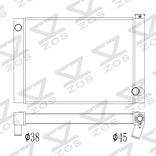 CUSTOM universal radiator 28.5inch