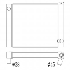 CUSTOM universal radiator 25inch