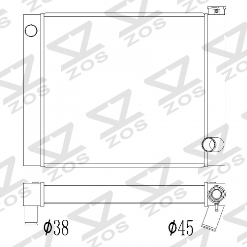 CUSTOM universal radiator 25inch