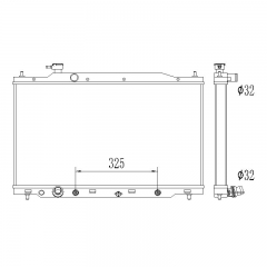 Honda CRV 2007 2008 2009 2.4 aluminum radiator