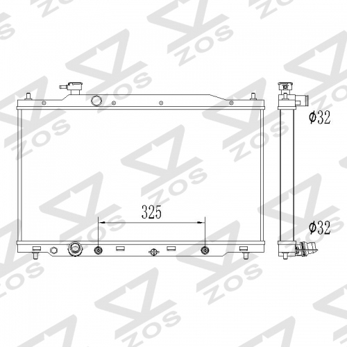 Honda CRV 2007 2008 2009 2.4 aluminum radiator