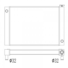 CUSTOM universal radiator 28.5 inch