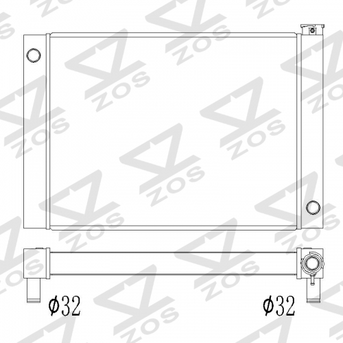 CUSTOM universal radiator 28.5 inch