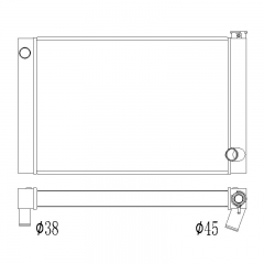 CUSTOM universal radiator 31.5 inch