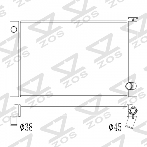 CUSTOM universal radiator 31.5 inch