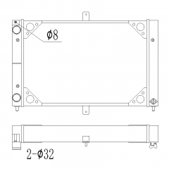 ВАЗ 2108-2115 MT aluminum radiator