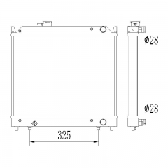 Geo Tracker Suzuki X-90 VITARA 1994-1999 aluminum radiator