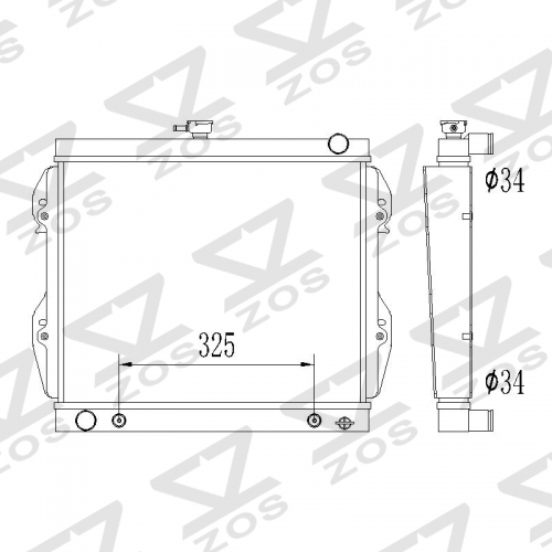 TOYOTA	PICKUP	84-95	SR5 4x4 TOYOTA 4 RUNNER I (N50, N60) (85-) 2.4 i aluminum radiator