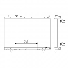 TOYOTA 	PICNIC 1996 - 2001 aluminum radiator