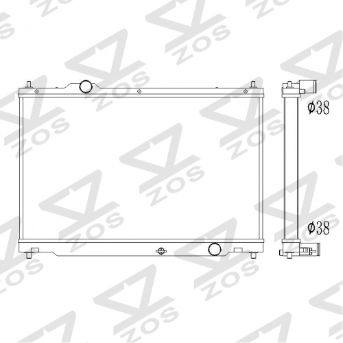 TOYOTA CROWN / MAJESTA GRS180 GRS182 GRS183 2003-2008 （OEM 16400-0P090）aluminum radiator