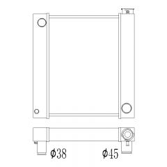 custom universal radiator 18inch