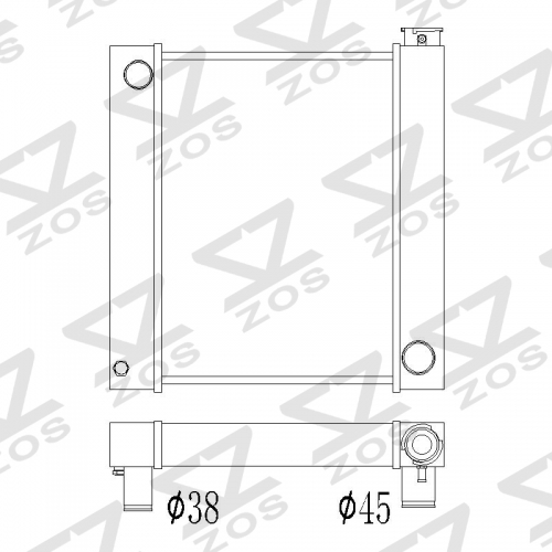 custom universal radiator 18inch