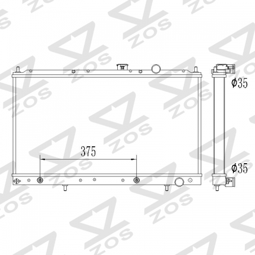 Mitsubishi	Galant 1994-1998 aluminum radiator