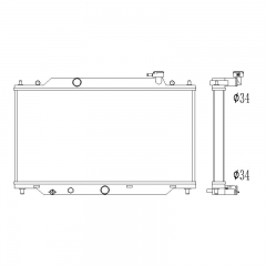 Mazda 3 2.0L 2.5L 2014-2016 （DPI 13404）aluminum radiator