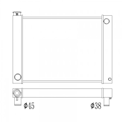 custom universal radiator 27inch