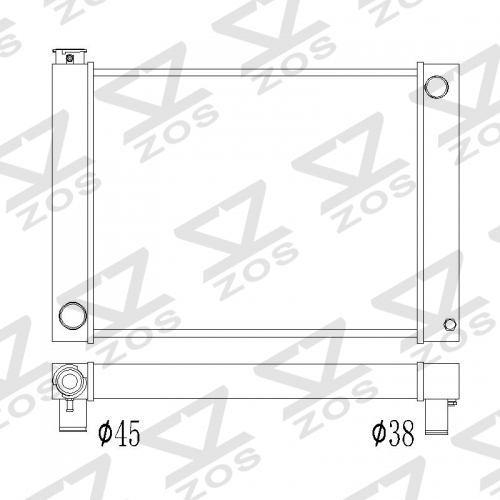 custom universal radiator 27inch