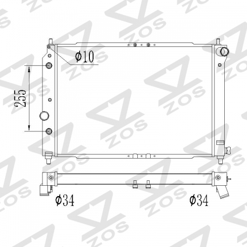 Chevrolet Aveo Aveo5 AVEO / KALOS Pontiac Wave Wave5 Suzuki Swift 2004-2011 aluminum radiator DAEWOO KALOS