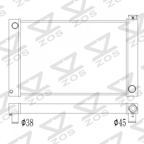 custom universal radiator 31.5 inch