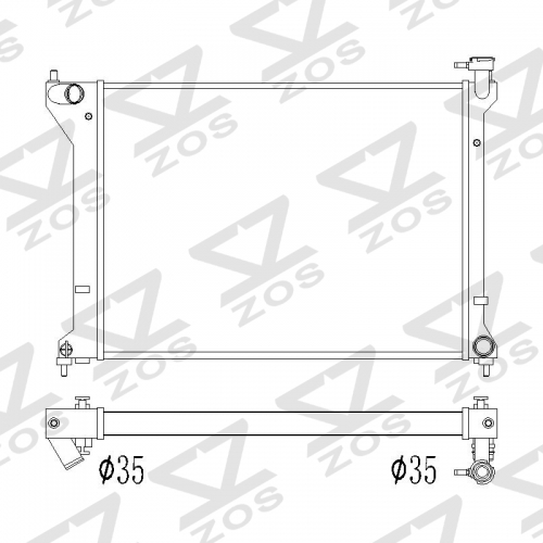 Hyundai Sonata 2015-2019 （DPI 13457）aluminum radiator