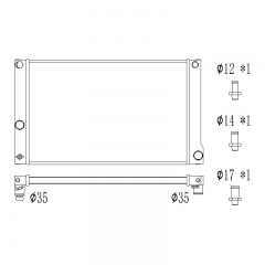 Toyota Prius V 2017-2018 	Prius 2010-2015 Lexus CT200h 2011-2016 radiator