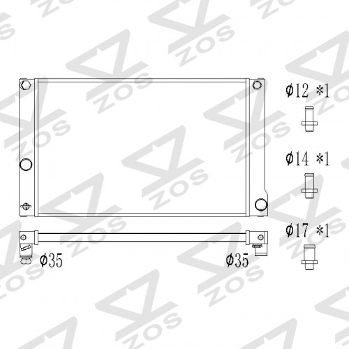 Toyota Prius V 2017-2018 	Prius 2010-2015 Lexus CT200h 2011-2016 radiator