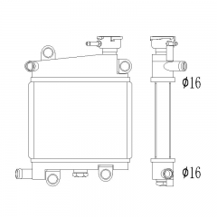 Yamaha 山葉勁戰 125 radiator