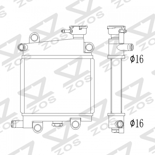 Yamaha 山葉勁戰 125 radiator