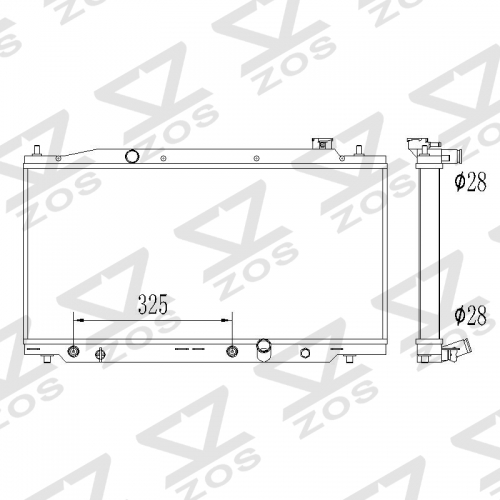 HONDA BRIO JADE 2012- aluminum radiator 19010RE1Z01