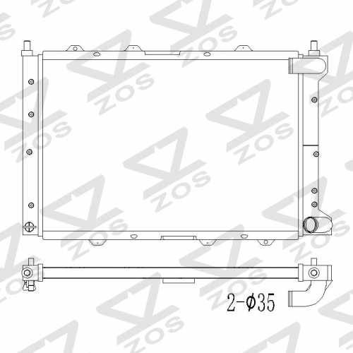 Alfa 156 1.8 / 2.0 / 2.5 V6 97-06 radiator 60041,521882,9885 20745072