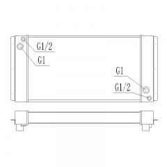 散热器 840*415*76mm (蔬菜大棚用)