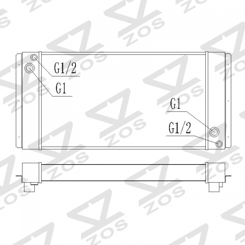 散热器 840*415*76mm (蔬菜大棚用)