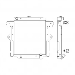 LANDCRUISER HZJ75 HZJ78 HZJ79 SERIES 1HZ MANUAL 99-06 radiator