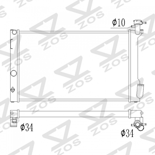 Pontiac Vibe Toyota Corolla Matrix 2009-2019 radiator