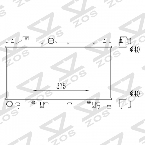 Subaru Forester 2014- （DPI 13425）radiator