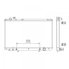 LEXUS USR170 JZS170 radiator