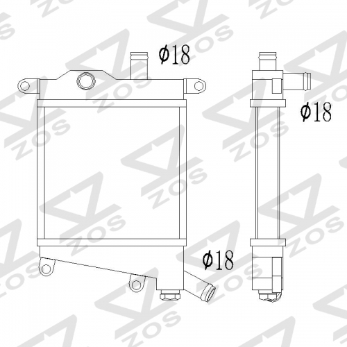 KYMCO KRV180 radiator