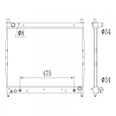 SsanYong Rexston 2005-2012 radiator