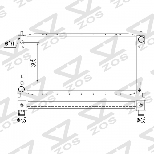 Ford	Expedition F-150 F-250 Super Duty F-350 Super Duty / Lincoln Navigator 1997-2004 radiator