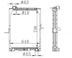 MERCEDES-BENZ NG 90 12 TONSMT 87-96 MT Trcuk Aluminum Radiator