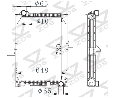 MERCEDES-BENZ NG 90 12 TONSMT 87-96 MT Trcuk Aluminum Radiator