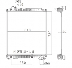 MERCEDES-BENZ MERCEDES NG90'-95 AT Trcuk Aluminum Radiator