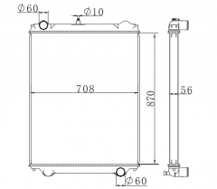 ISUZU GIGI MAX 6UZ1/6WF1/6WG1 MT OE:1-21410-818-1/2/3 Trcuk Aluminum Radiator