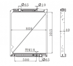 BENZ ACTROS' 96 AT truck aluminum radiator OEM: 942 500 1203/2903