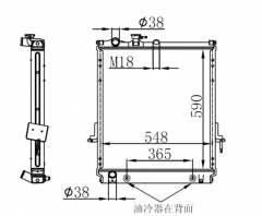 ISUZU NPR 4.8 AT Trcuk Aluminum Radiator