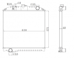 ISUZU RANGER FMIJ MT Trcuk Aluminum Radiator OE:16090-06790