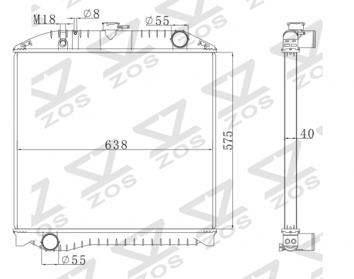 ISUZU RANGER FMIJ MT Trcuk Aluminum Radiator OE:16090-06790